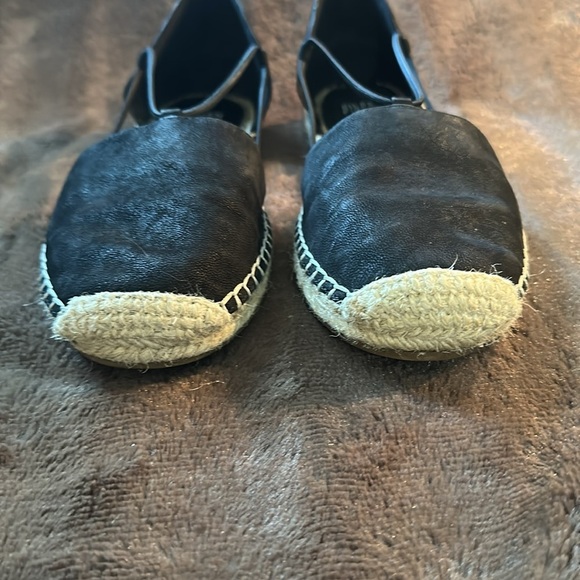 EILEEN FISHER Lee Espadrille Flat, Black Suede Shoe Sz 8 - Picture 3 of 12